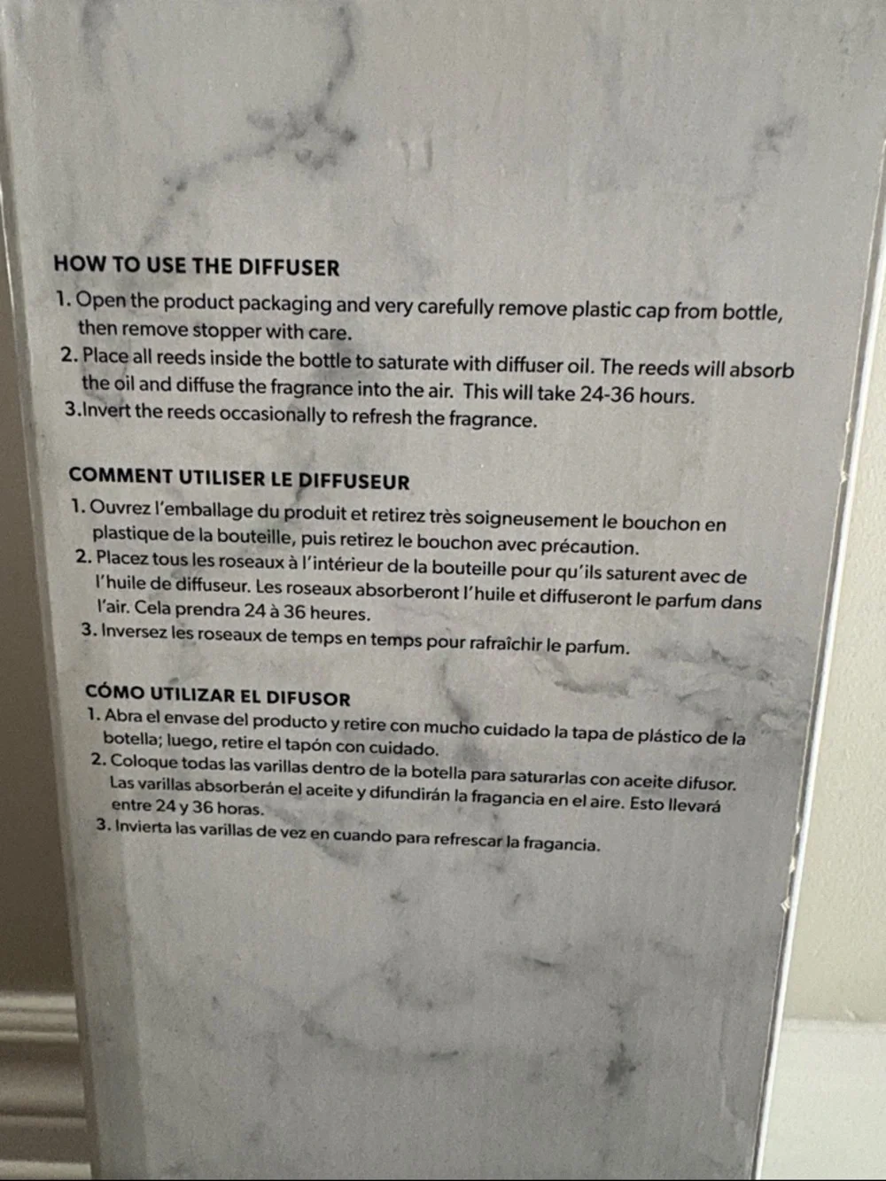 Torc Blue & Gold Marble Reed Diffuser - Picture 3 of 7